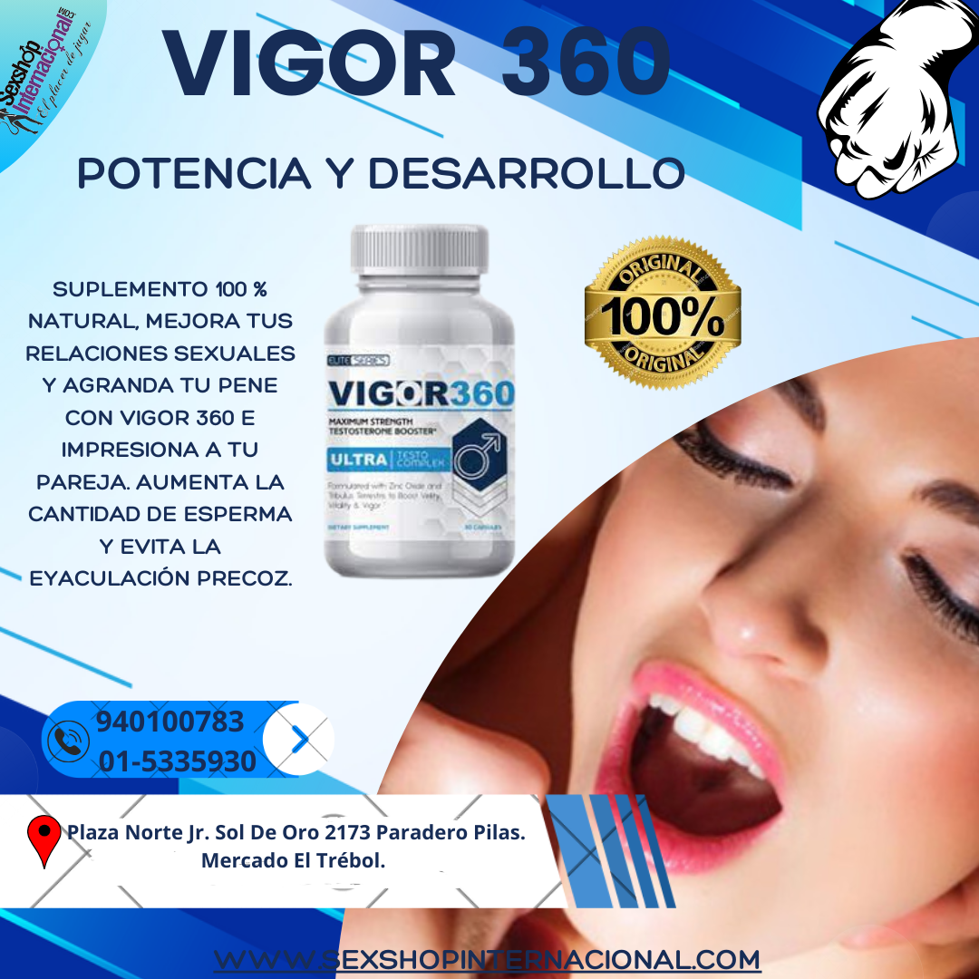 VIGOR 360 AUMENTA LA ENERGIA AL MAXIMO - SEXSHOP PLAZA NORTE.